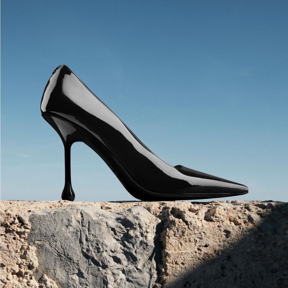 Jimmy Choo Black Patent Leather Heels